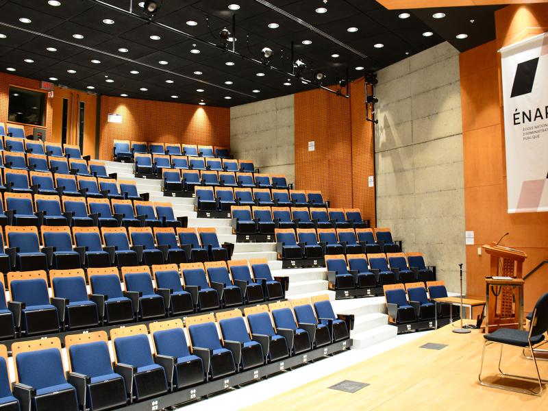 Amphithéâtre au campus de Québec vue sur gradins