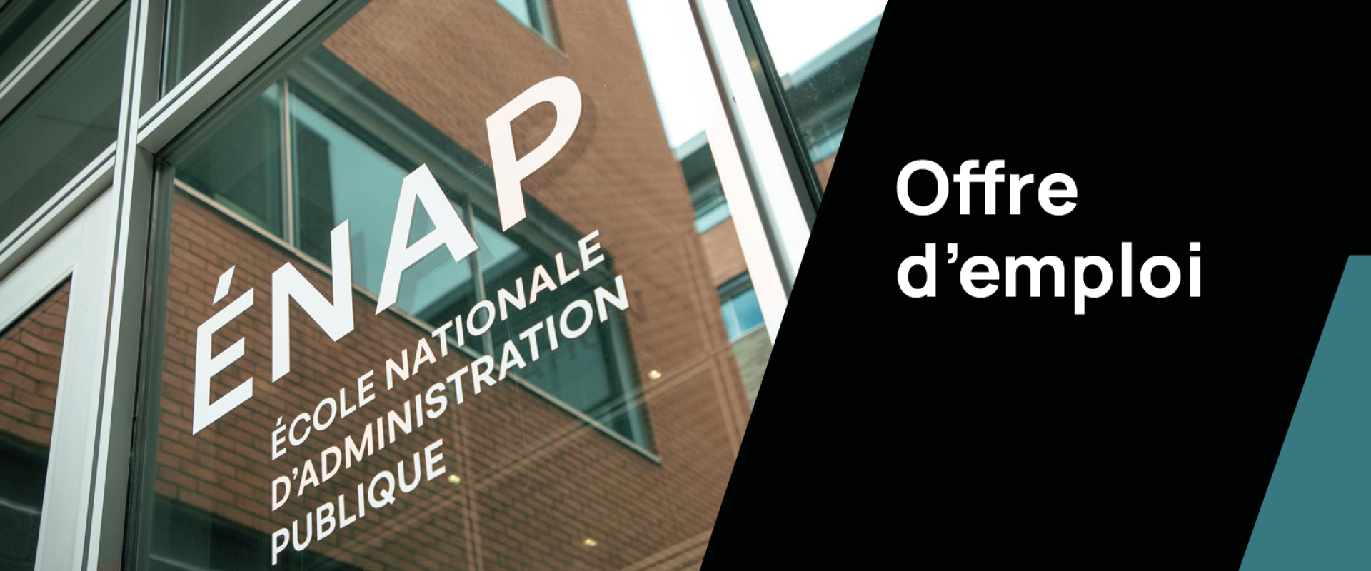logo fenêtre visuel offre d'emploi ENAP
