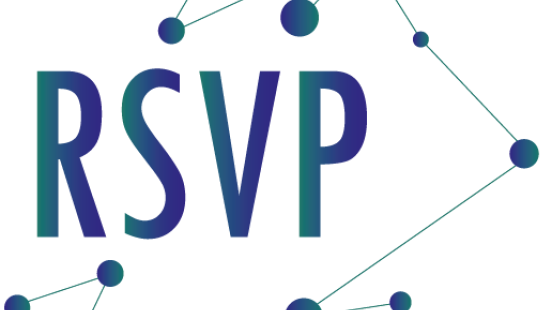 Logo du Réseau stratégique de veille et de prospective, qui contient son sigle RSVP.