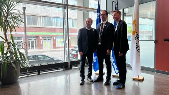 Conférence de presse sur le quartier universitaire