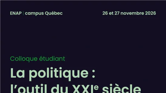 Affiche du colloque de la SQSP, 2026