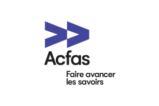 Logo de l'Acfas et slogan Faire avancer les savoirs