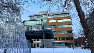 Campus de Québec de l'École nationale d'administration publique en hiver