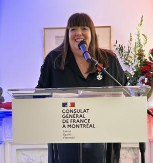 Maître Louise Cordeau au Consulat général de France à Montréal